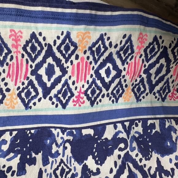 Lilly Pulitzer Women's Blue Ocean Ridge Ikat Dress Size S Preppy Old Money Vibes - Picture 9 of 12